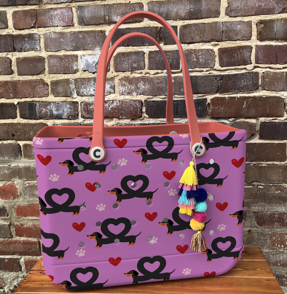 Bucket Tote Bag, Limited Edition Bogg Bag, Beach Bag Love On Short Legs - Image 2