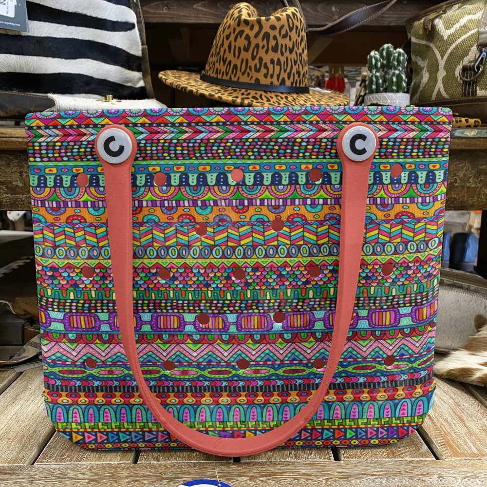 Bucket Tote Bag, Limited Edition Bogg Bag, Beach Bag A Carnival Of Colors - Image 7