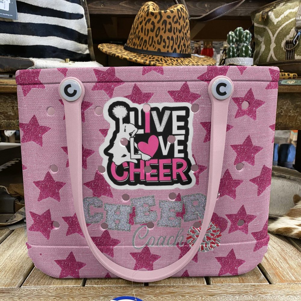 Pink Star Cheer Coach Tote Bag – Stylish & Spacious Cheerleading Accessory - Image 6