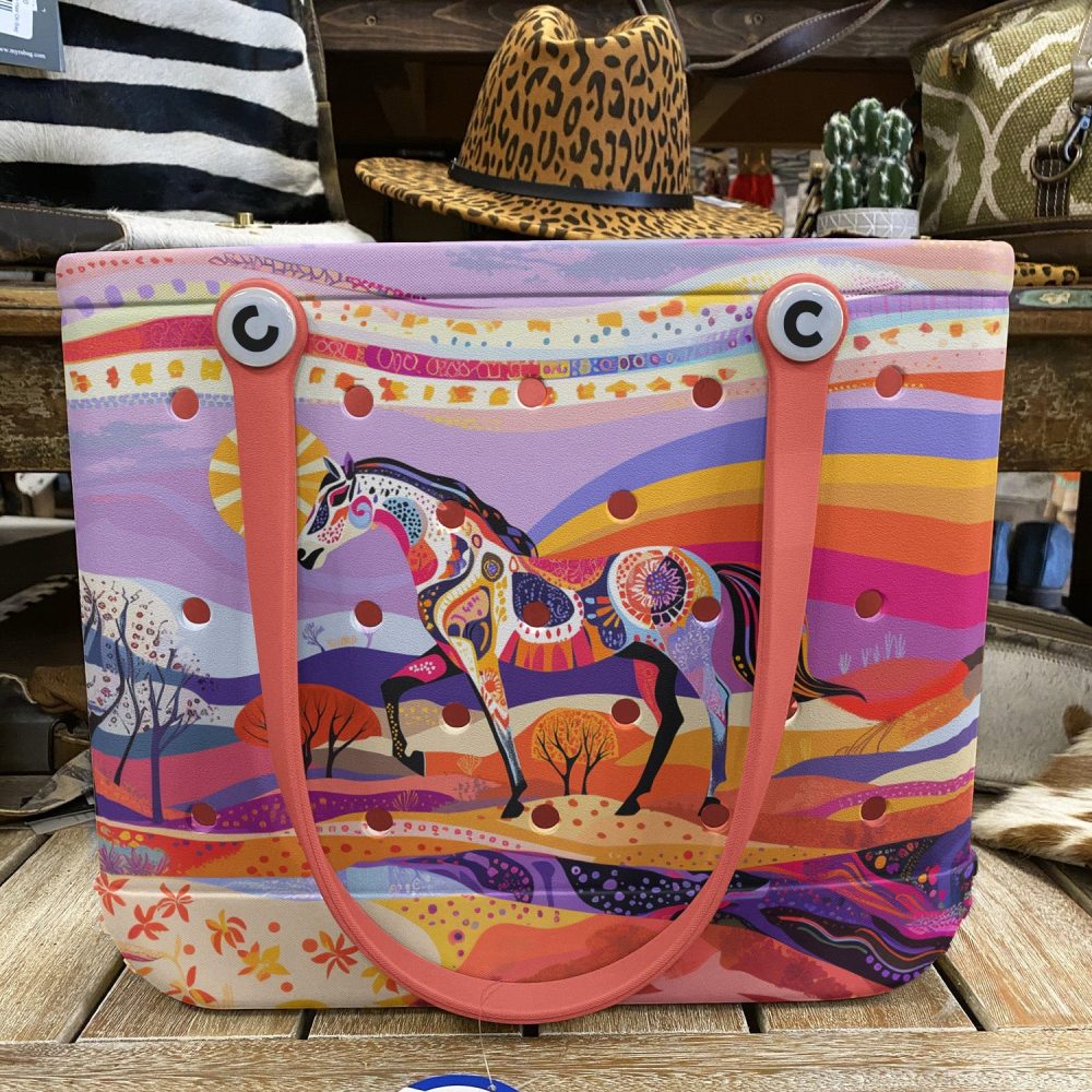 Bucket Tote Bag, Limited Edition Bogg Bag, Beach Bag Gallop Dream - Image 6