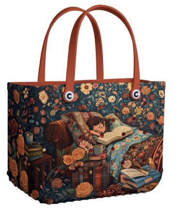 Bucket Tote Bag, Limited Edition Bogg Bag, Beach Bag Dreamy Blooms