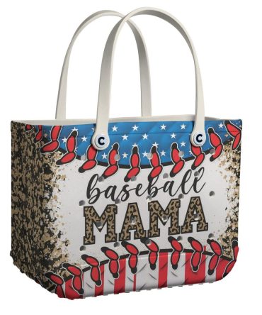 Stylish Baseball Mama Tote Bag – Perfect Gift For Sports Moms!