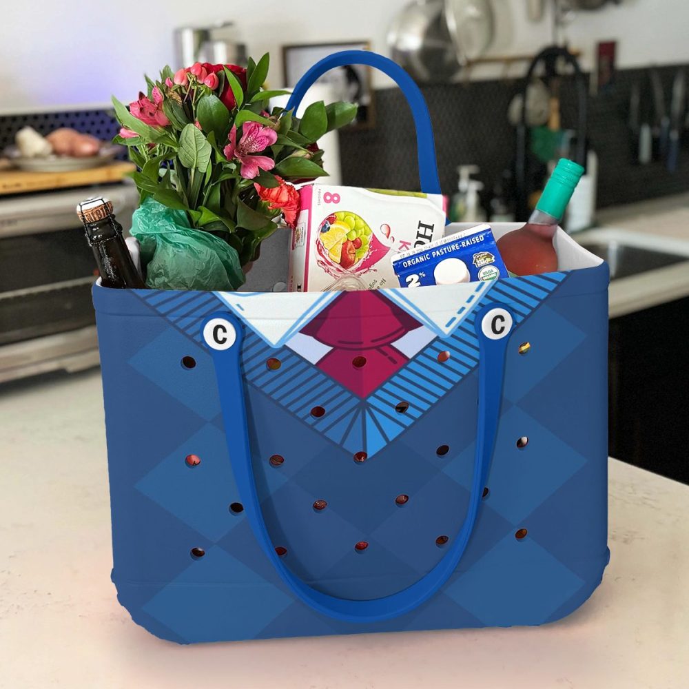 Bucket Tote Bag, Limited Edition Bogg Bag, Beach Bag The Blue Boss - Image 2