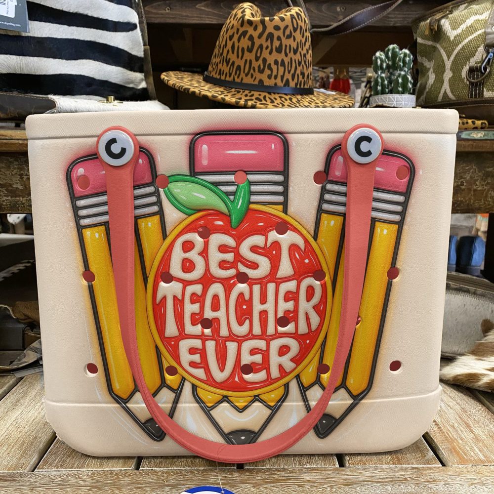 Best Teacher Ever Tote Bag - Perfect Gift For Educators, Stylish & Durable School Accessory - Image 6