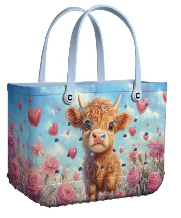 Bucket Tote Bag, Limited Edition Bogg Bag, Beach Bag Turn Up The Love