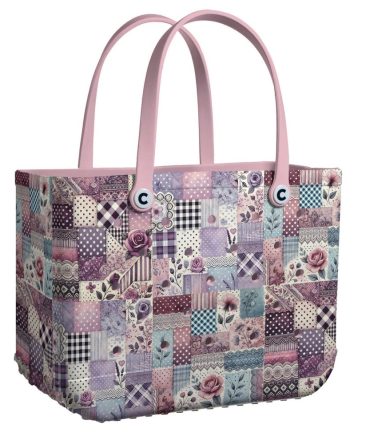 Bucket Tote Bag, Limited Edition Bogg Bag, Beach Bag Lavender Garden