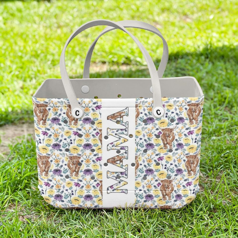 Bucket Tote Bag, Limited Edition Bogg Bag, Beach Bag Mom, Moo, Bloom - Image 3