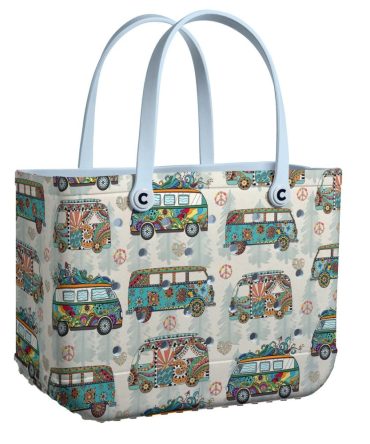 Bucket Tote Bag, Limited Edition Bogg Bag, Beach Bag Van-Tastic Journey