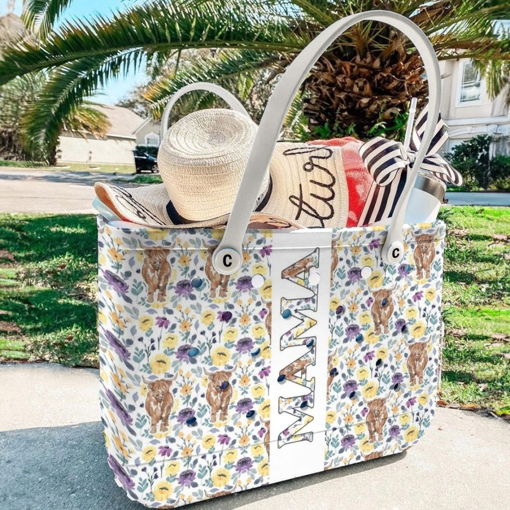 Bucket Tote Bag, Limited Edition Bogg Bag, Beach Bag Mom, Moo, Bloom - Image 7