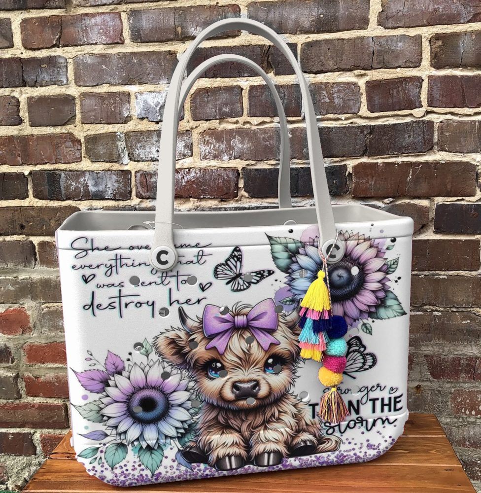 Bucket Tote Bag, Limited Edition Bogg Bag, Beach Bag Unbreakabull - Image 6