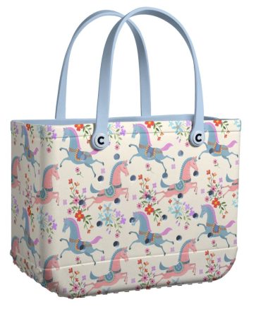 Bucket Tote Bag, Limited Edition Bogg Bag, Beach Bag Riding Blossom