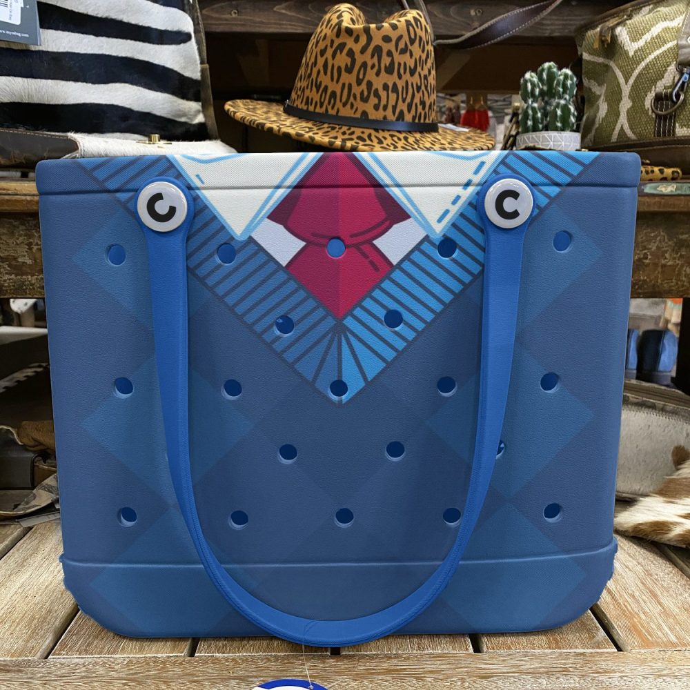 Bucket Tote Bag, Limited Edition Bogg Bag, Beach Bag The Blue Boss - Image 4