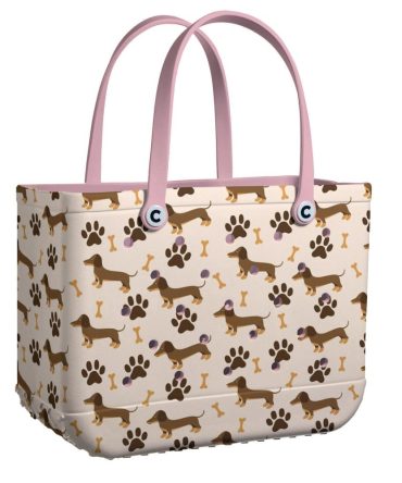 Bucket Tote Bag, Limited Edition Bogg Bag, Beach Bag Wiener Wonderland
