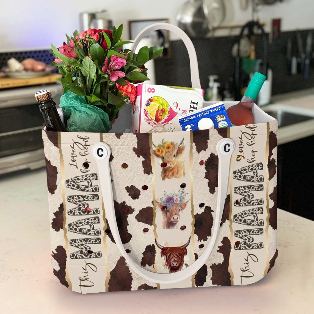 Bucket Tote Bag, Limited Edition Bogg Bag, Beach Bag Mama Loves Her Herd - Image 6