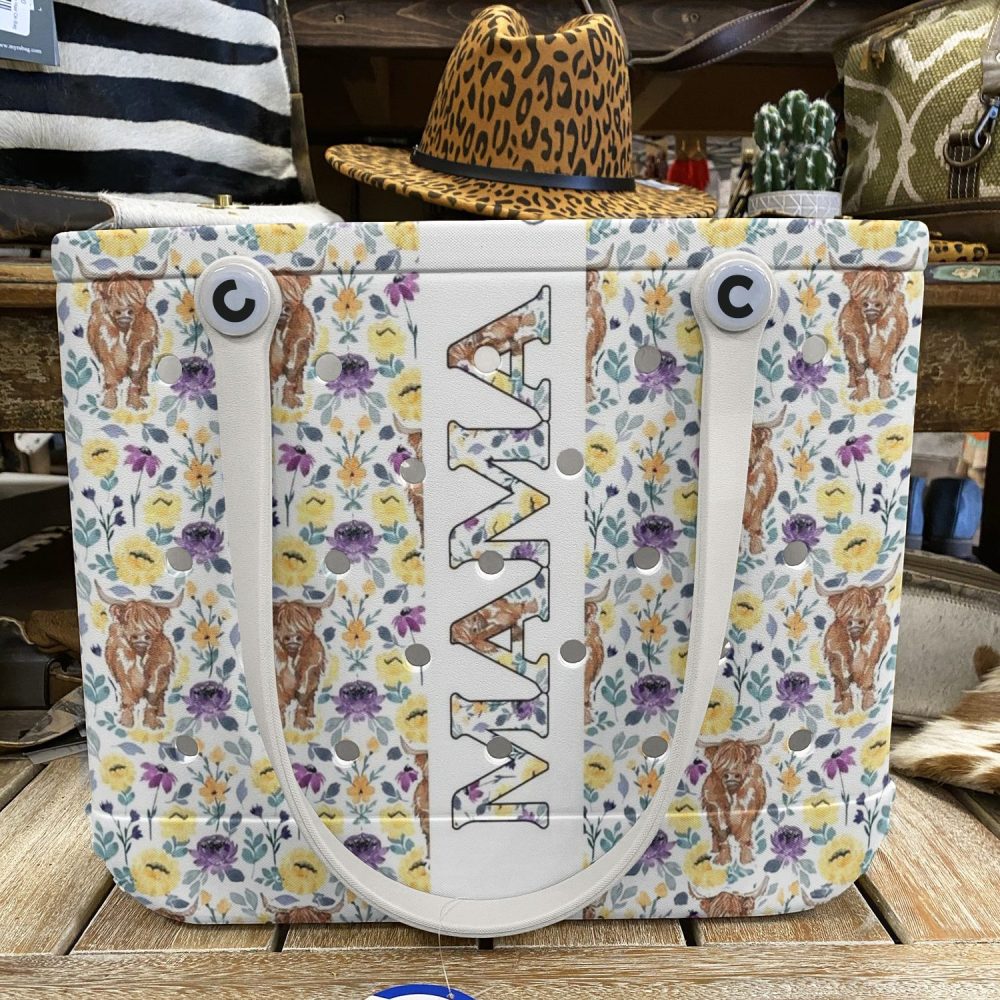 Bucket Tote Bag, Limited Edition Bogg Bag, Beach Bag Mom, Moo, Bloom - Image 6