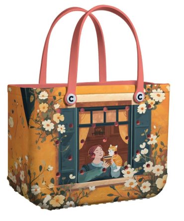 Bucket Tote Bag, Limited Edition Bogg Bag, Beach Bag A Peaceful Day