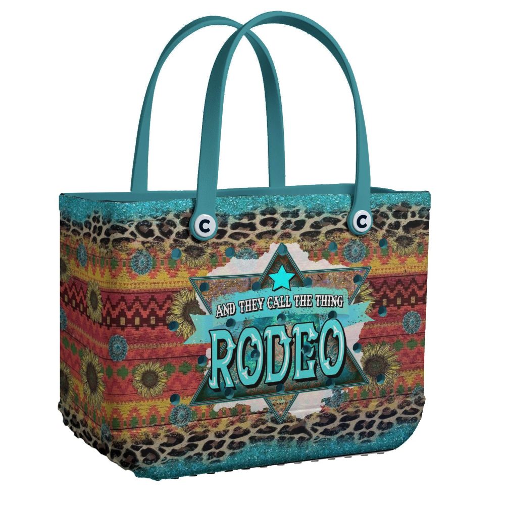 Stylish Rodeo Tote Bag - Vibrant Western Design, Perfect For Everyday Use