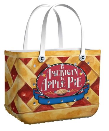Chic Apple Pie Tote Bag - Stylish Picnic & Shopping Accessory - Durable & Roomy Design
