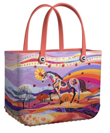 Bucket Tote Bag, Limited Edition Bogg Bag, Beach Bag Gallop Dream