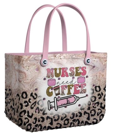 Bucket Tote Bag, Limited Edition Bogg Bag, Beach Bag Coffee & Care