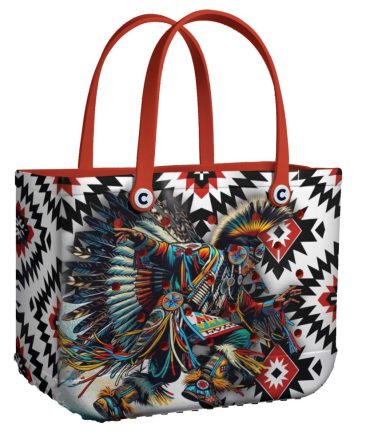 Vibrant Tribal Print Tote Bag – Stylish, Durable, Spacious For Everyday Use