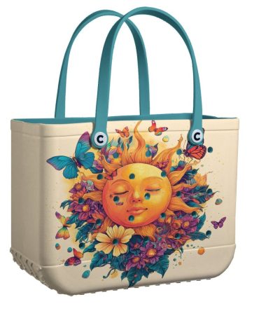 Bucket Tote Bag, Limited Edition Bogg Bag, Beach Bag Sunshine Dreams