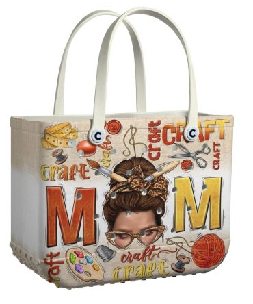 Bucket Tote Bag, Limited Edition Bogg Bag, Beach Bag Messy Bun, Crafty Fun