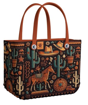 Bucket Tote Bag, Limited Edition Bogg Bag, Beach Bag Desert Trails