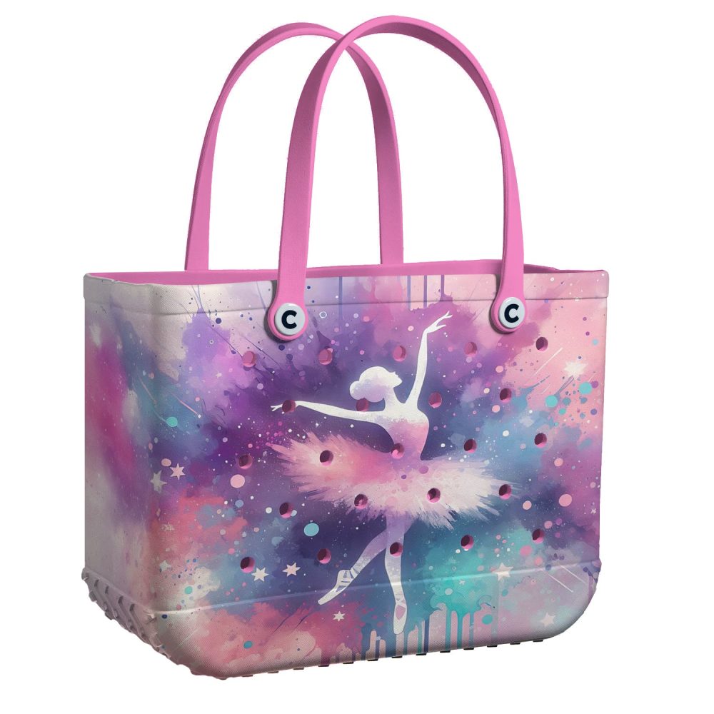 Colorful Ballet Dancer Tote Bag – Waterproof, Lightweight, Perfect For Dance Lovers