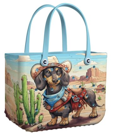 Bucket Tote Bag, Limited Edition Bogg Bag, Beach Bag Lil’ Sheriff Pup