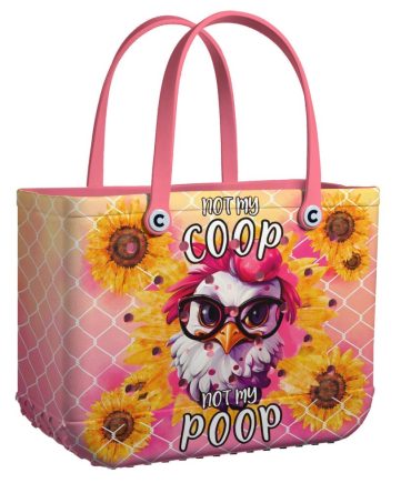 Bucket Tote Bag, Limited Edition Bogg Bag, Beach Bag Don’T Cluck With Me