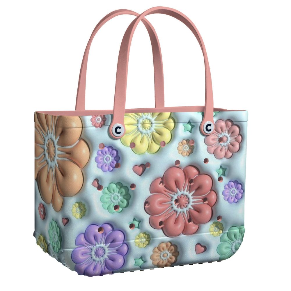 Vibrant Floral Tote Bag - Stylish, Durable & Waterproof For Everyday Use