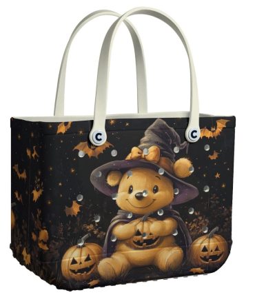 Bucket Tote Bag, Limited Edition Bogg Bag, Beach Bag Bats & Pooh