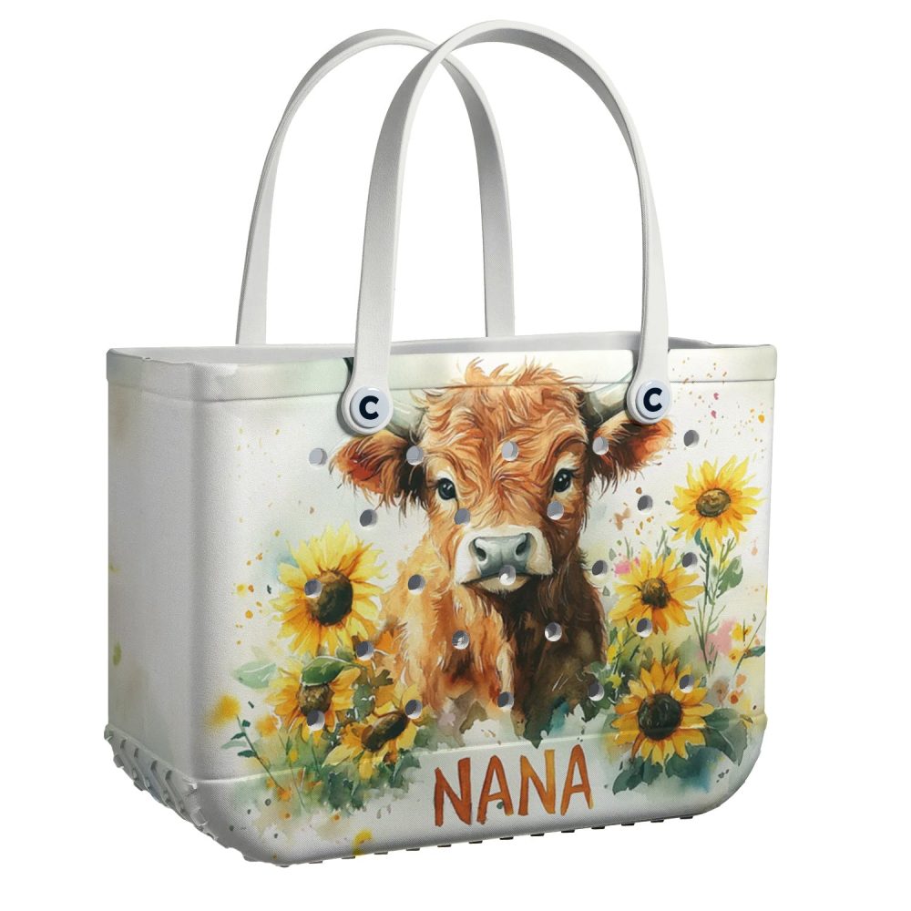 Bucket Tote Bag, Limited Edition Bogg Bag, Beach Bag Nana'S Bloom