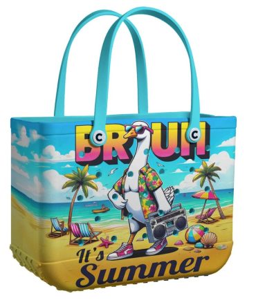 Beach Vibes Tote Bag - Fun Summer Design With Tropical Print & Cool Graphics