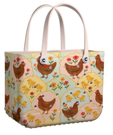 Bucket Tote Bag, Limited Edition Bogg Bag, Beach Bag Blooming Barnyard