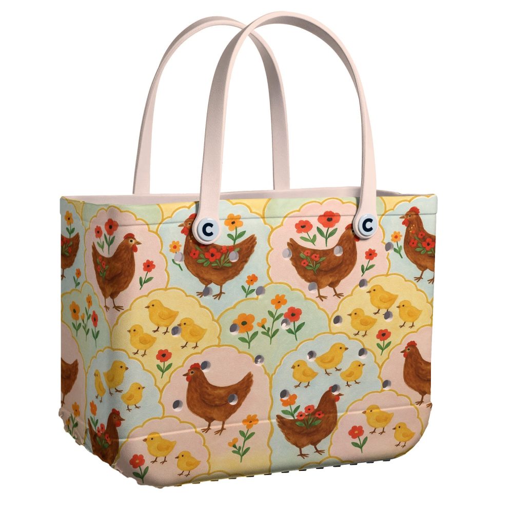 Bucket Tote Bag, Limited Edition Bogg Bag, Beach Bag Blooming Barnyard