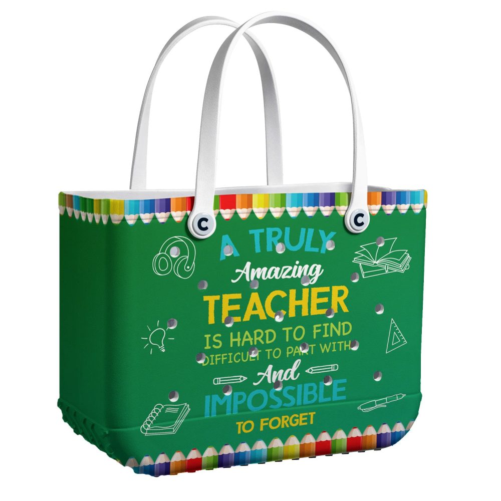 Bucket Tote Bag, Limited Edition Bogg Bag, Beach Bag Bright Minds