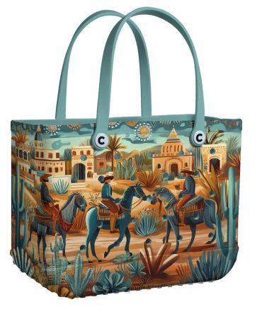 Bucket Tote Bag, Limited Edition Bogg Bag, Beach Bag Western Life