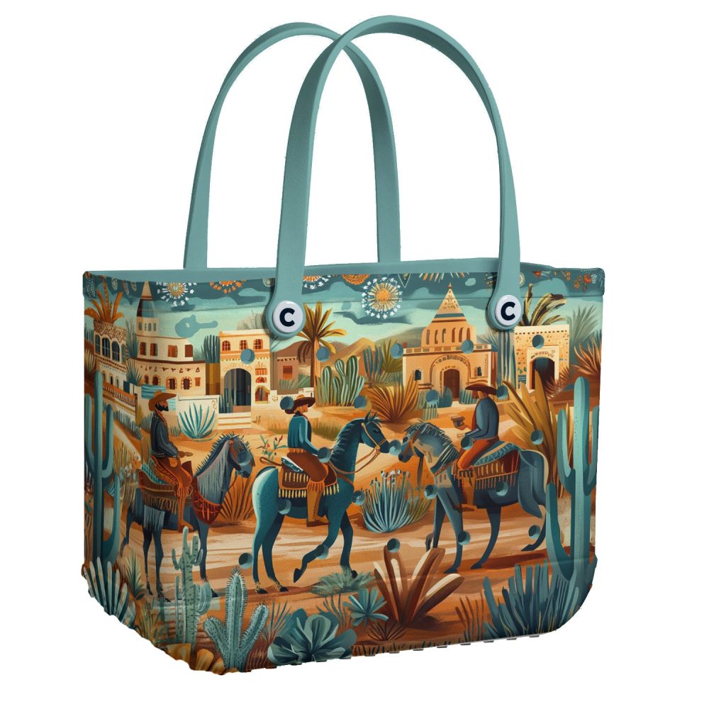 Bucket Tote Bag, Limited Edition Bogg Bag, Beach Bag Western Life