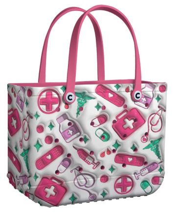 Bucket Tote Bag, Limited Edition Bogg Bag, Beach Bag First Aid & Fierce