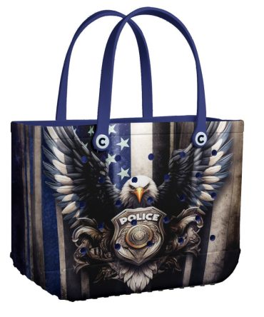 Bucket Tote Bag, Limited Edition Bogg Bag, Beach Bag Law Enforcement