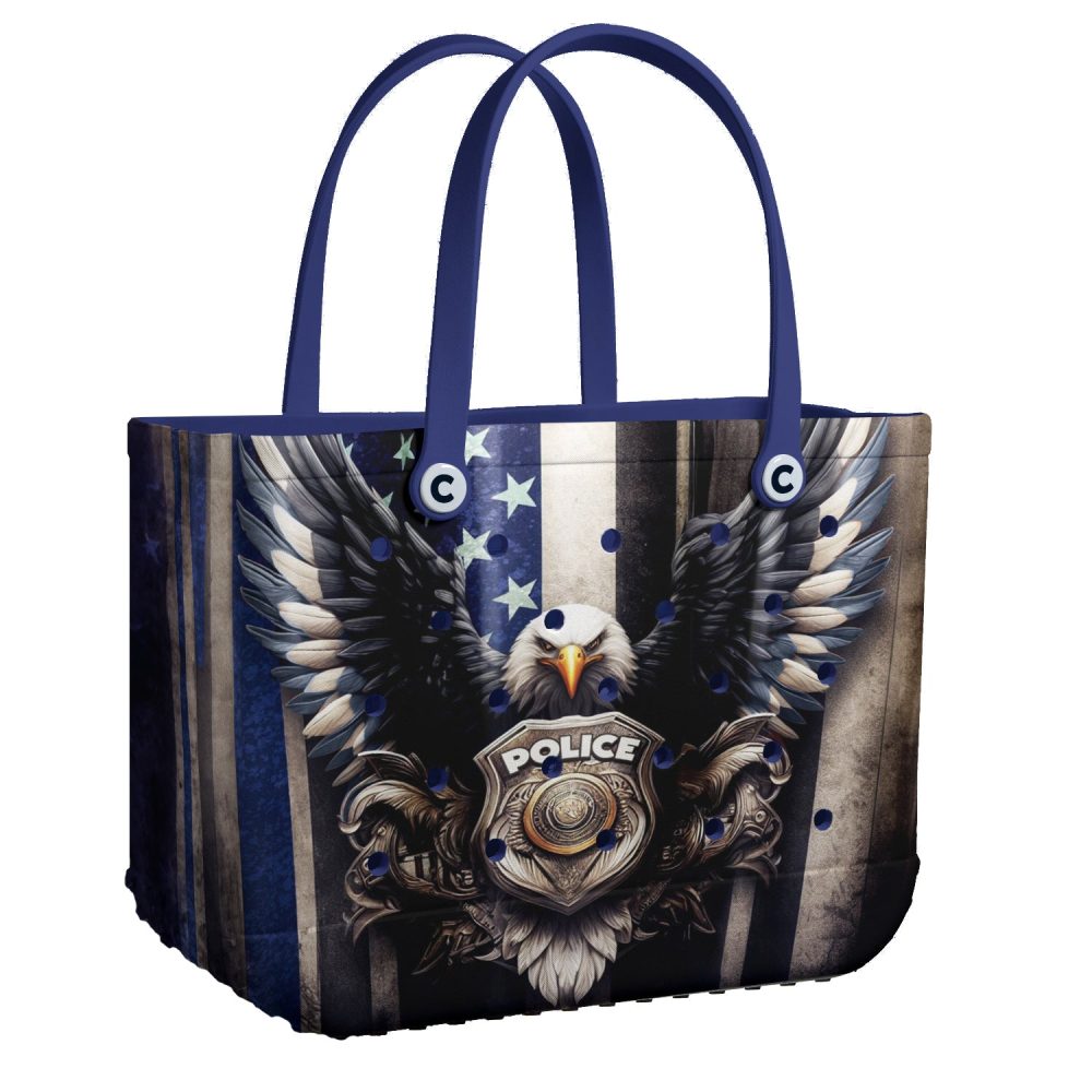 Bucket Tote Bag, Limited Edition Bogg Bag, Beach Bag Law Enforcement