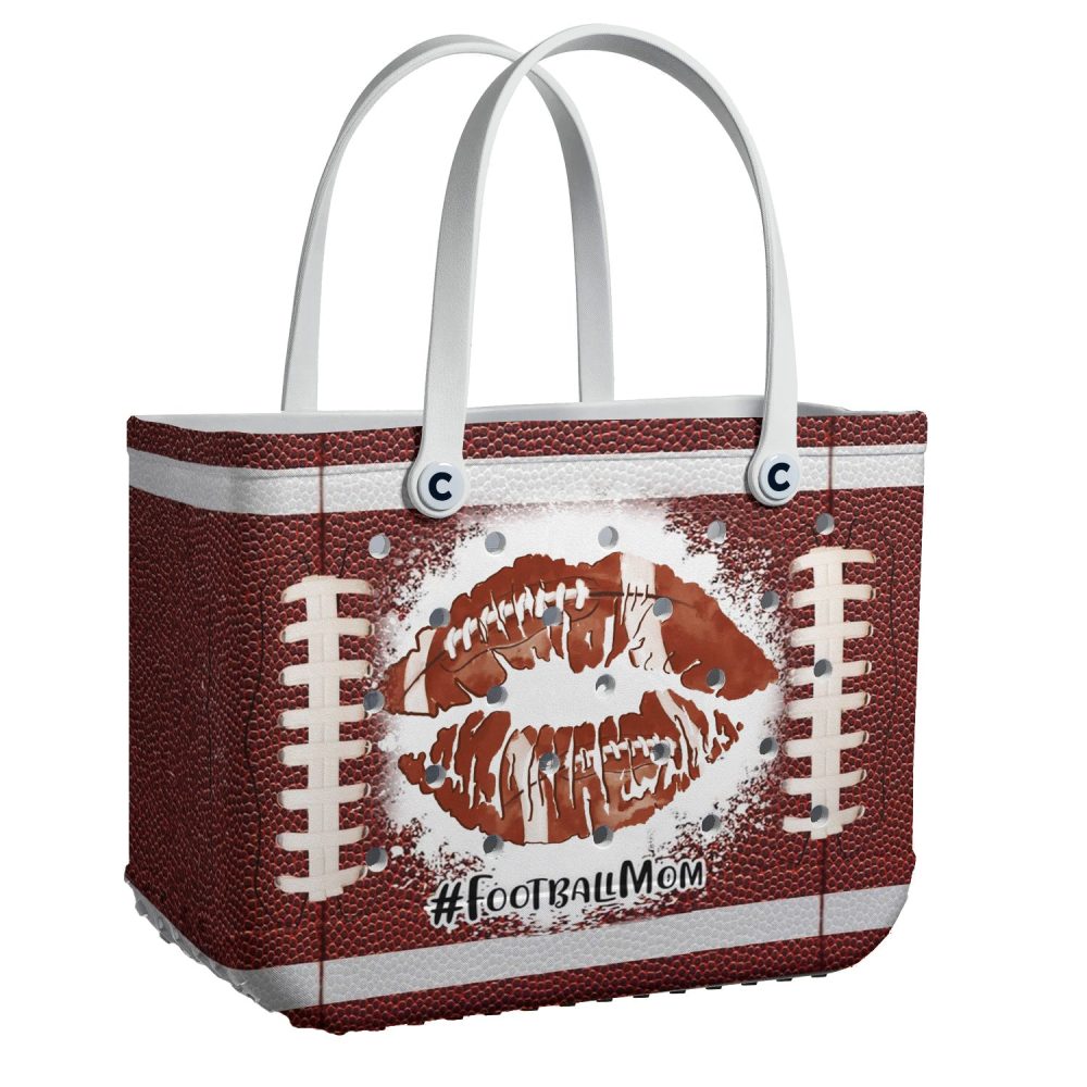 Bucket Tote Bag, Limited Edition Bogg Bag, Beach Bag Gridiron Kiss