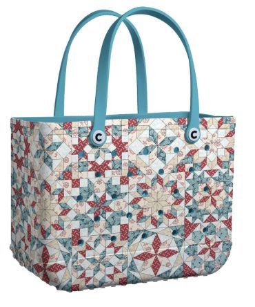 Bucket Tote Bag, Limited Edition Bogg Bag, Beach Bag Patchwork Dreams