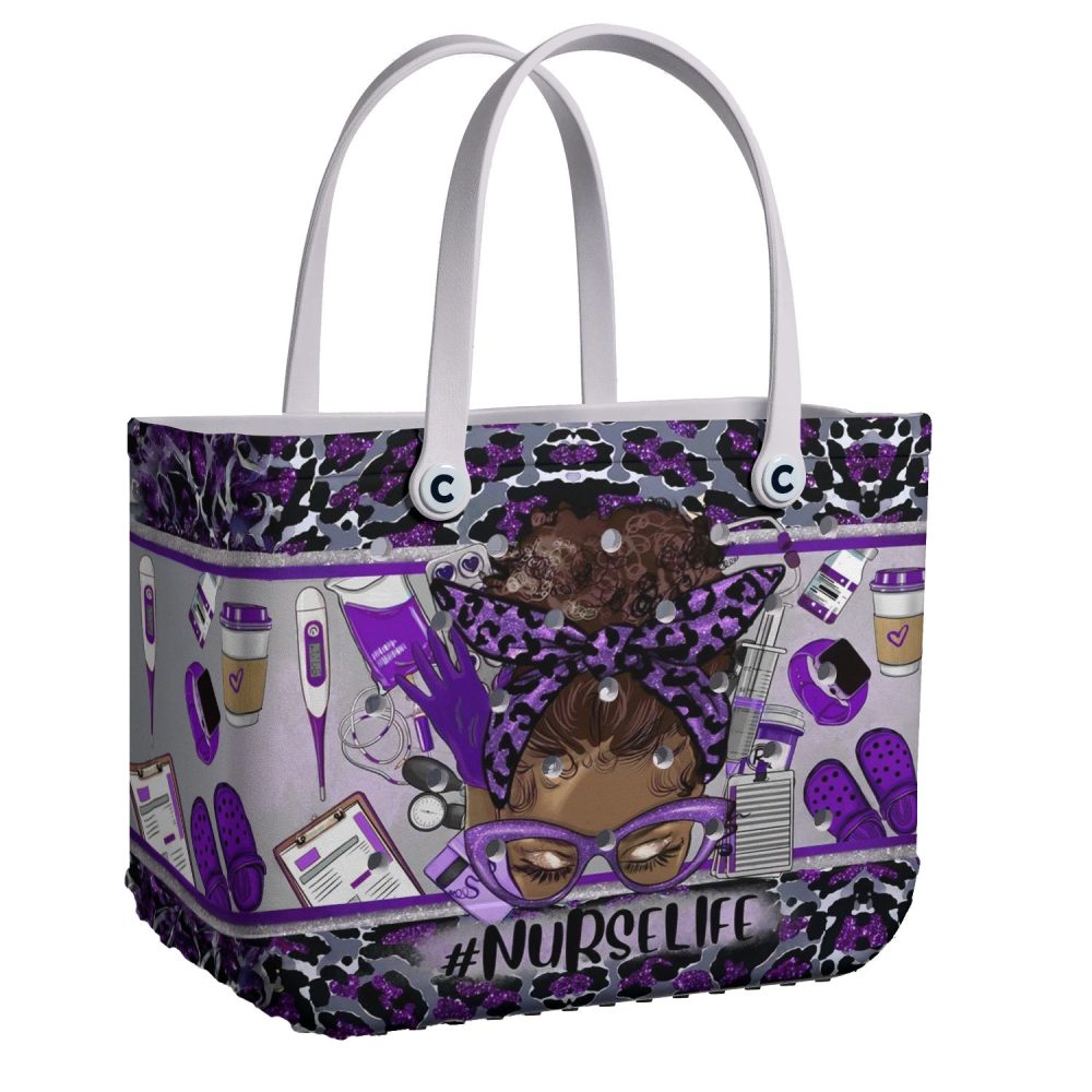 Stylish Nurse Tote Bag - #Nurselife Design, Durable & Spacious For Everyday Use