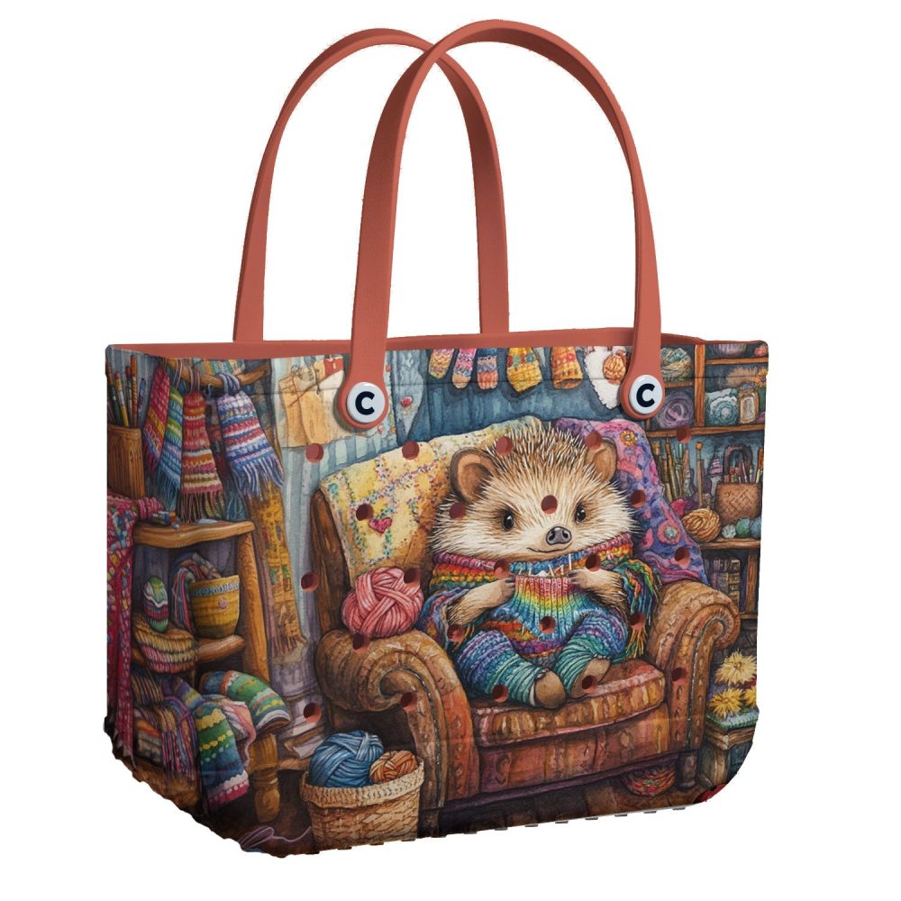 Bucket Tote Bag, Limited Edition Bogg Bag, Beach Bag Hedgeknit