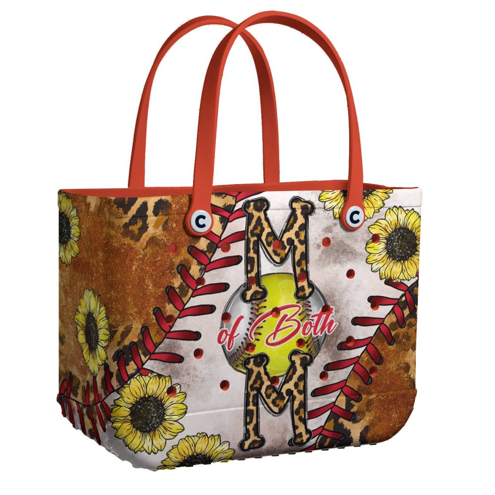 Stylish Sunflower Baseball Mom Tote Bag - Perfect For Sports & Everyday Use