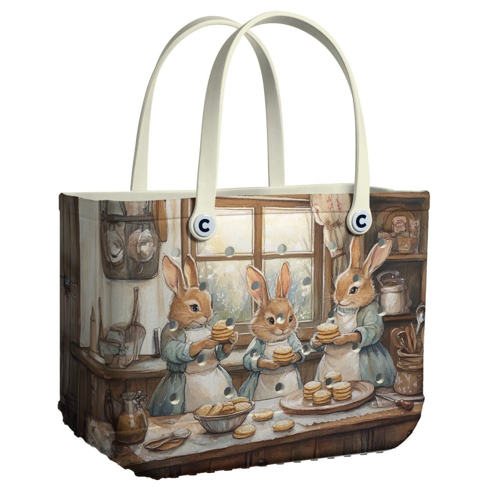 Bucket Tote Bag, Limited Edition Bogg Bag, Beach Bag Baking Bunny