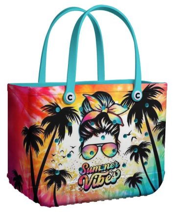 Bucket Tote Bag, Limited Edition Bogg Bag, Beach Bag Tropical Summer